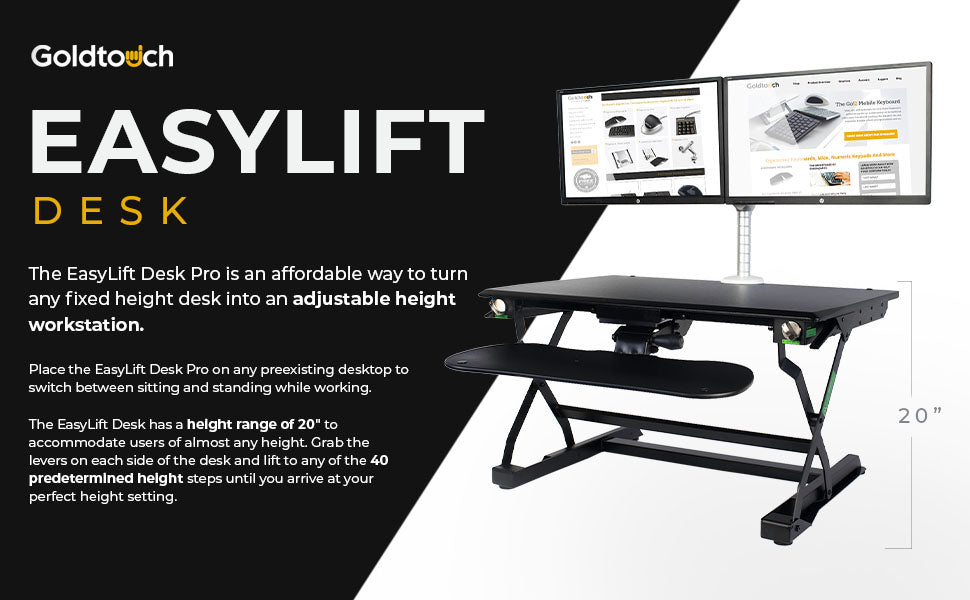 Goldtouch EasyLift Sit/Stand Desk Pro extra image