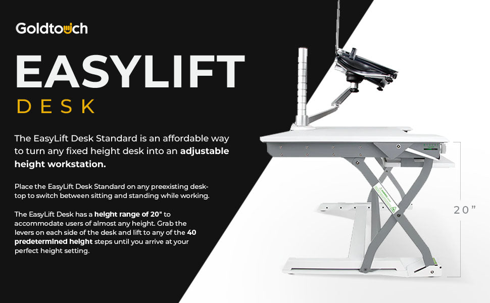Goldtouch EasyLift Sit/Stand Desk Standard Version extra image