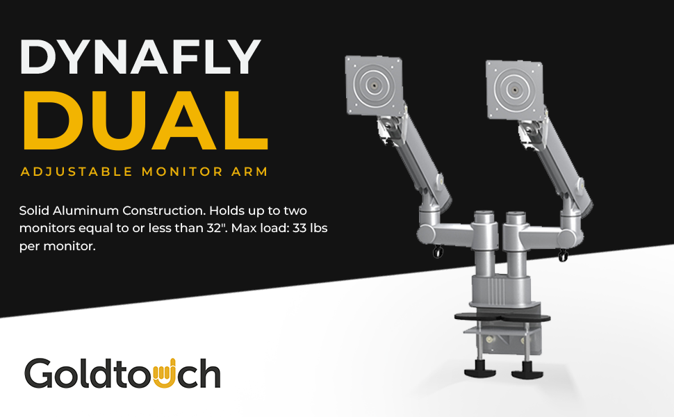 Dynafly Dual Adjustable Monitor Arm extra image