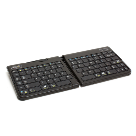 An image of a Goldtouch Go!2 Mobile Keyboard Wireless in a flat position.