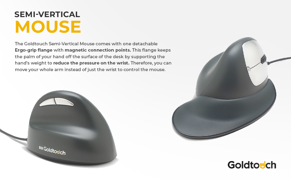 Goldtouch Semi-Vertical Mouse Wired (Right-Handed) Medium extra image