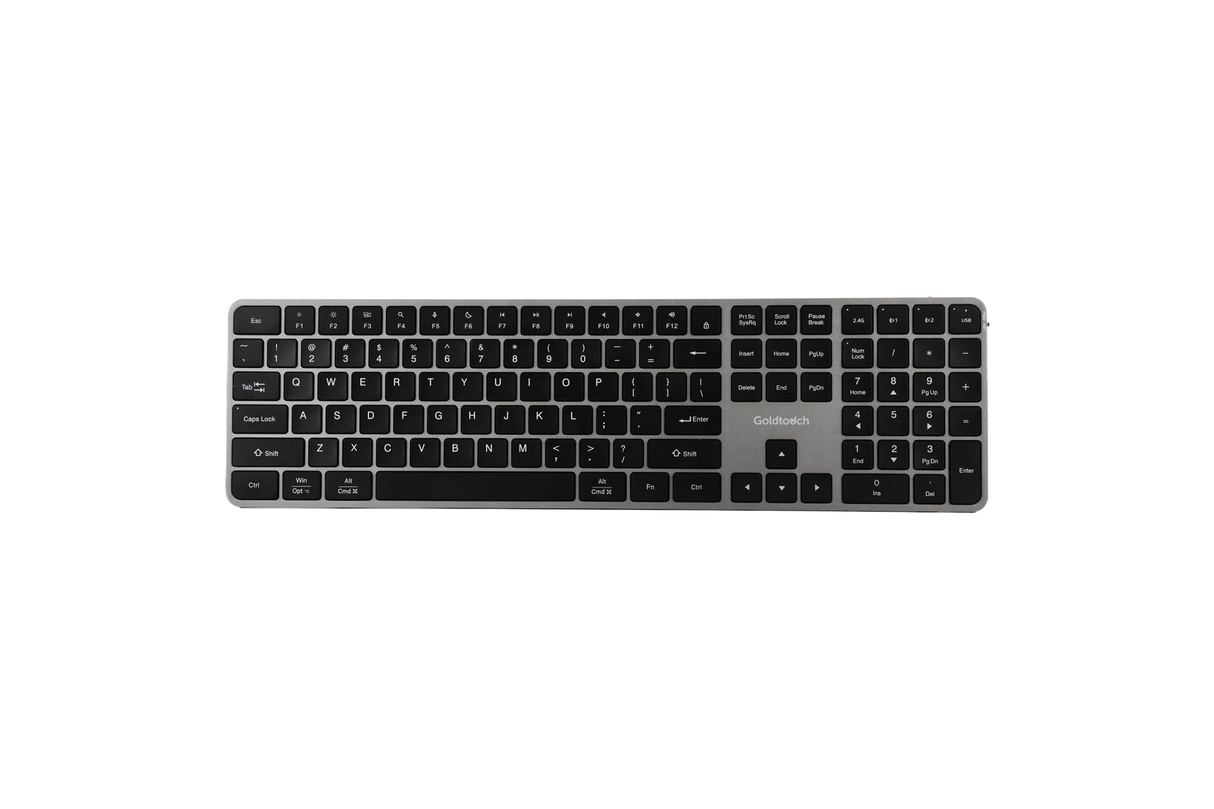 Trident Standard Keyboard | USB + 2.4 Ghz + 2 Bluetooth Channels