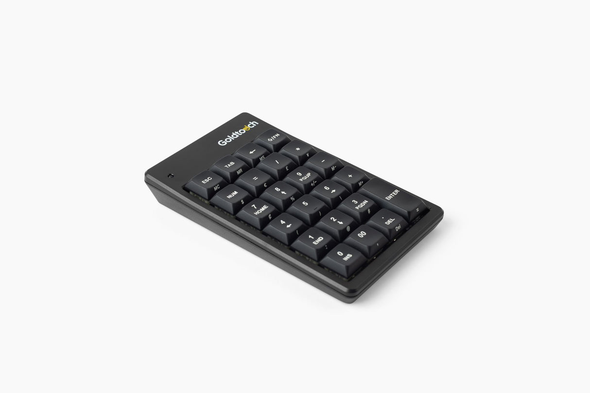 The Goldtouch Elite Numeric Keypad showing an angled view of the keys on a white background.