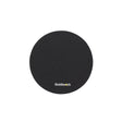 A black Round Mouse Pad with the Goldtouch brand logo on the bottom center.