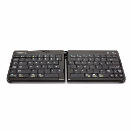 An image of a Goldtouch Go!2 Mobile Keyboard in a flat position on a white background.