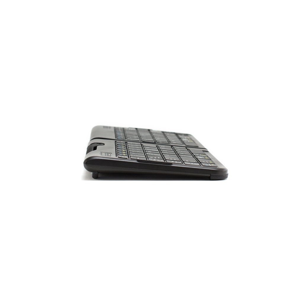 An image of a Goldtouch Go!2 Bluetooth Mobile Keyboard side view profile on a white background.