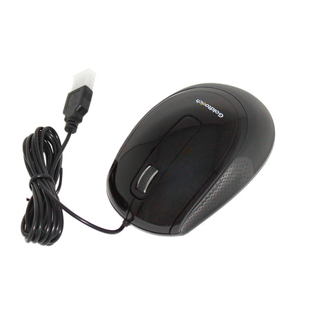 An image of a Goldtouch Ambidextrous Mouse Wired front angle view on a white background.