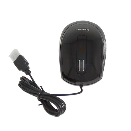An image of a Goldtouch Ambidextrous Mouse Wired front view on a white background.