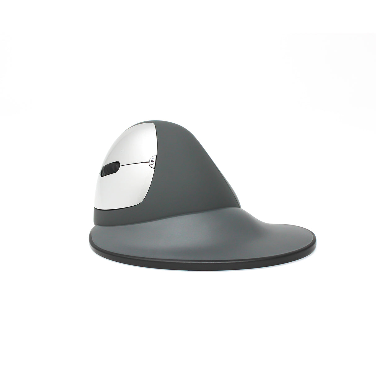 An image of a Goldtouch Wireless Semi-Vertical Mouse Left-Handed side view on a white background.
