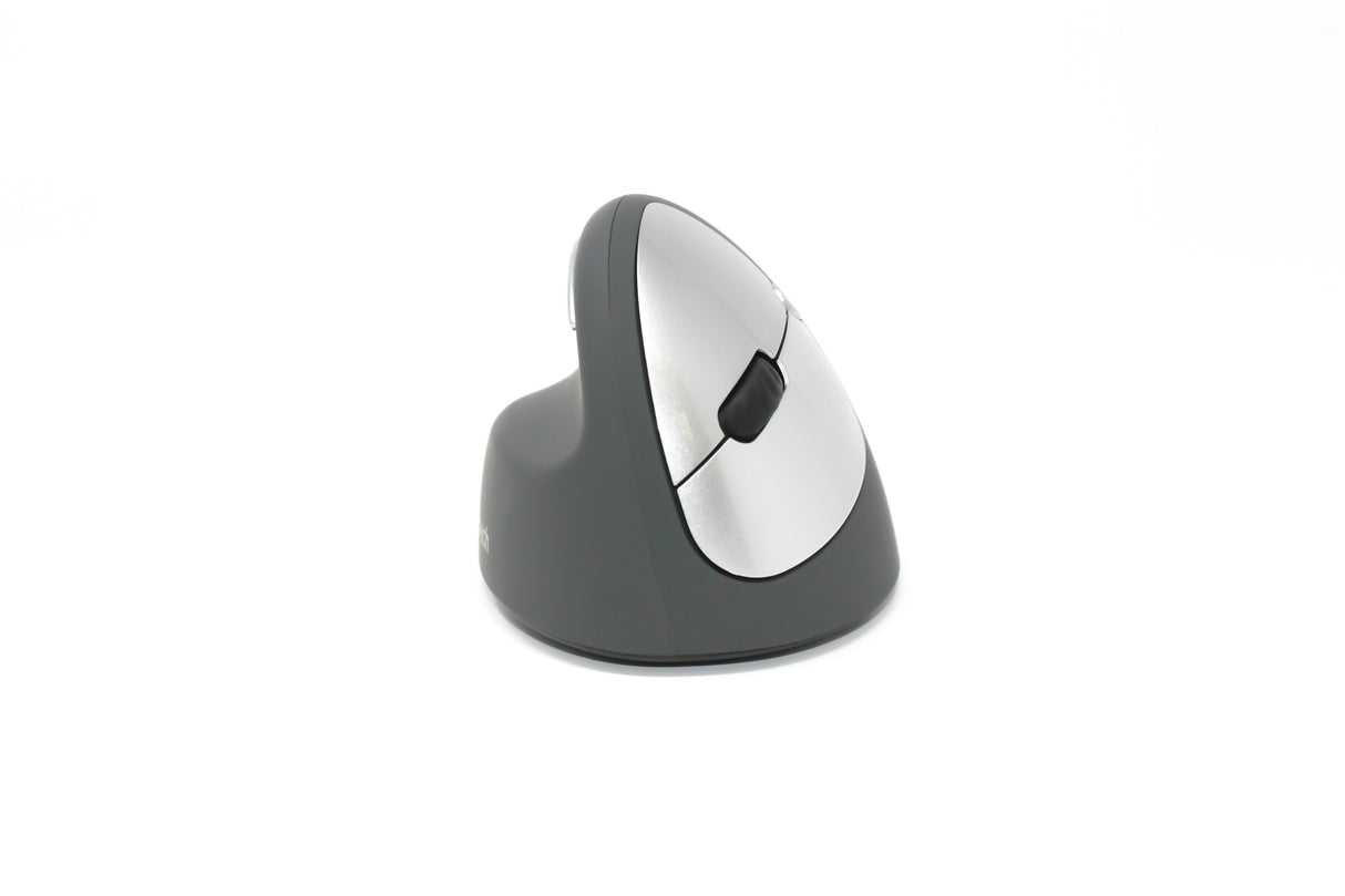 An image of a Goldtouch Semi-Vertical Mouse Wireless Left-Handed front view on a white background.