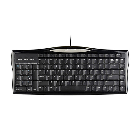 Black Evoluent reduced reach right-hand keyboard with a numeric keypad on the left side.