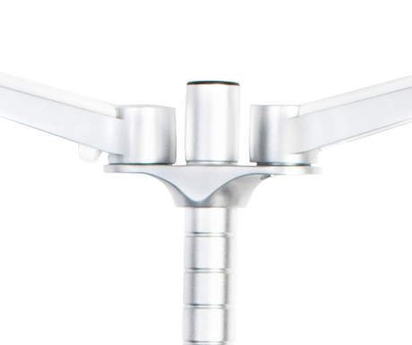 EasyLift Adjustable Standing Desk Dual Monitor Arm Connection