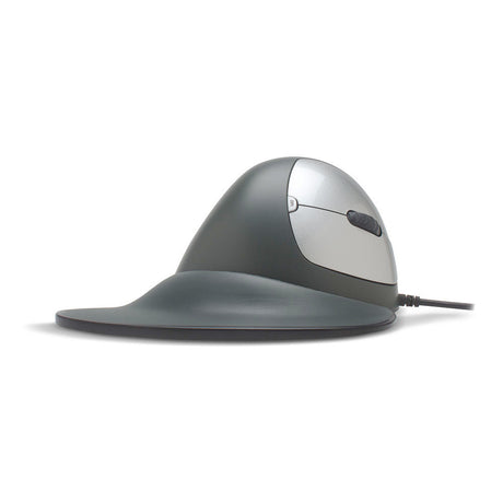 An image of a Semi-Vertical Mouse Wired side view.