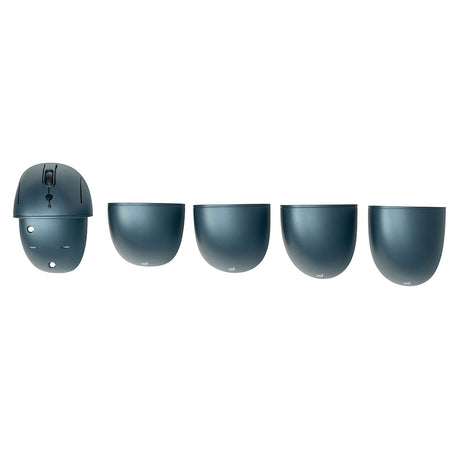 An image of a Goldtouch FlexMouse with 4 interchangeable backs on a white background.