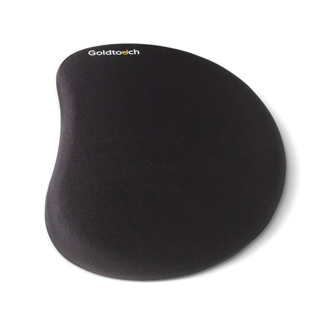 Goldtouch Gel Filled Mouse Pad in black on a white background.