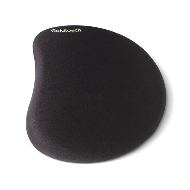 Goldtouch Gel Filled Mouse Pad in black on a white background.