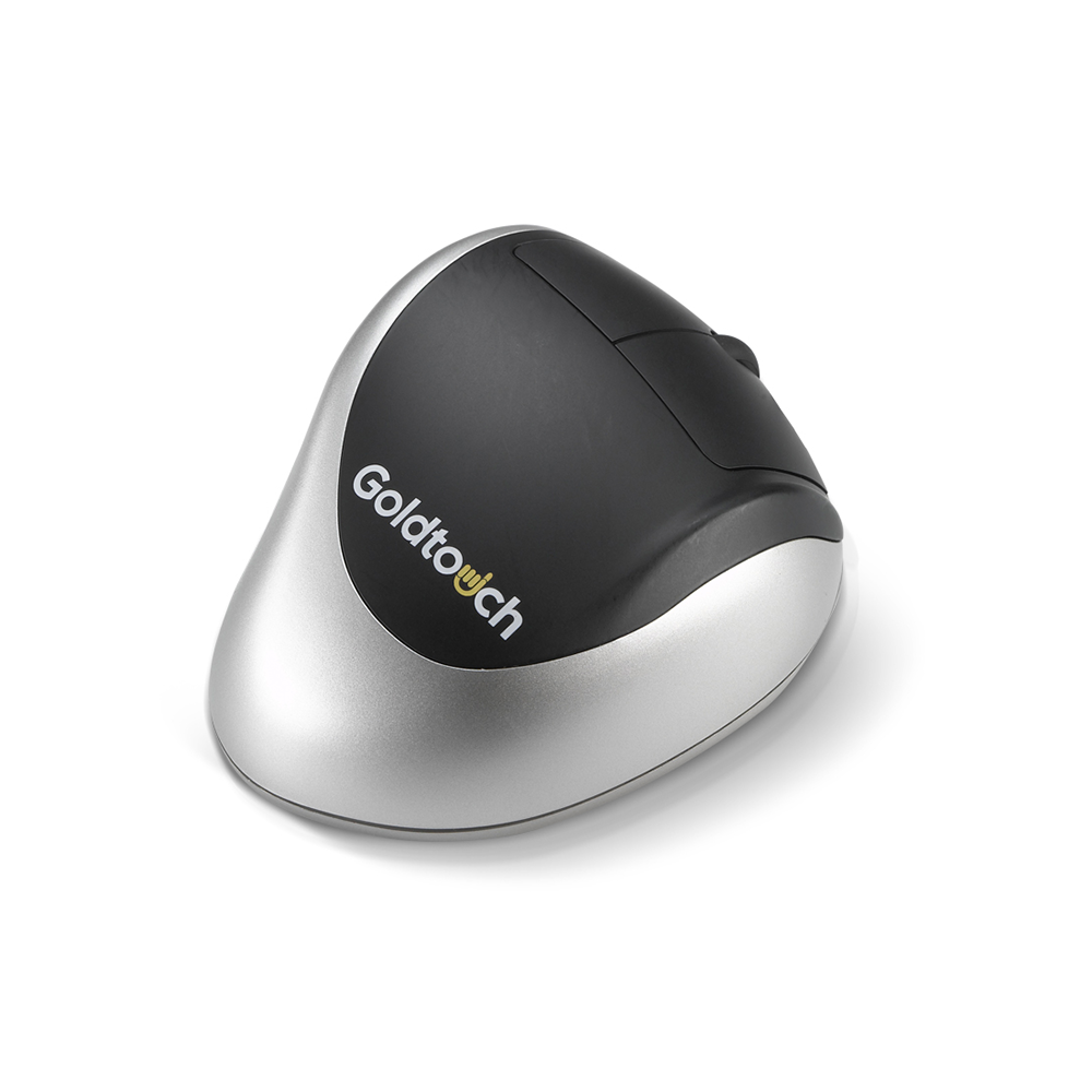 A Goldtouch Bluetooth Wireless ergonomic Comfort Mouse designed for right-handed users.