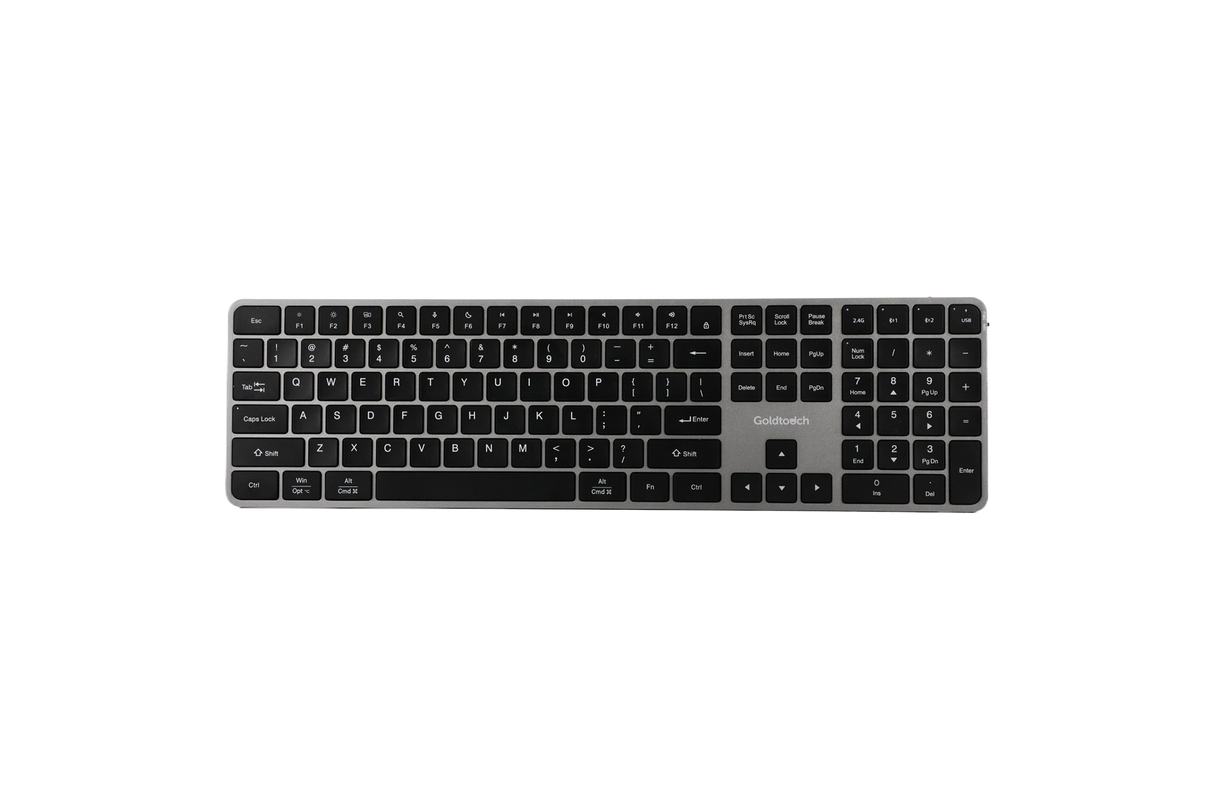Trident Standard Keyboard | USB + 2.4 Ghz + 2 Bluetooth Channels