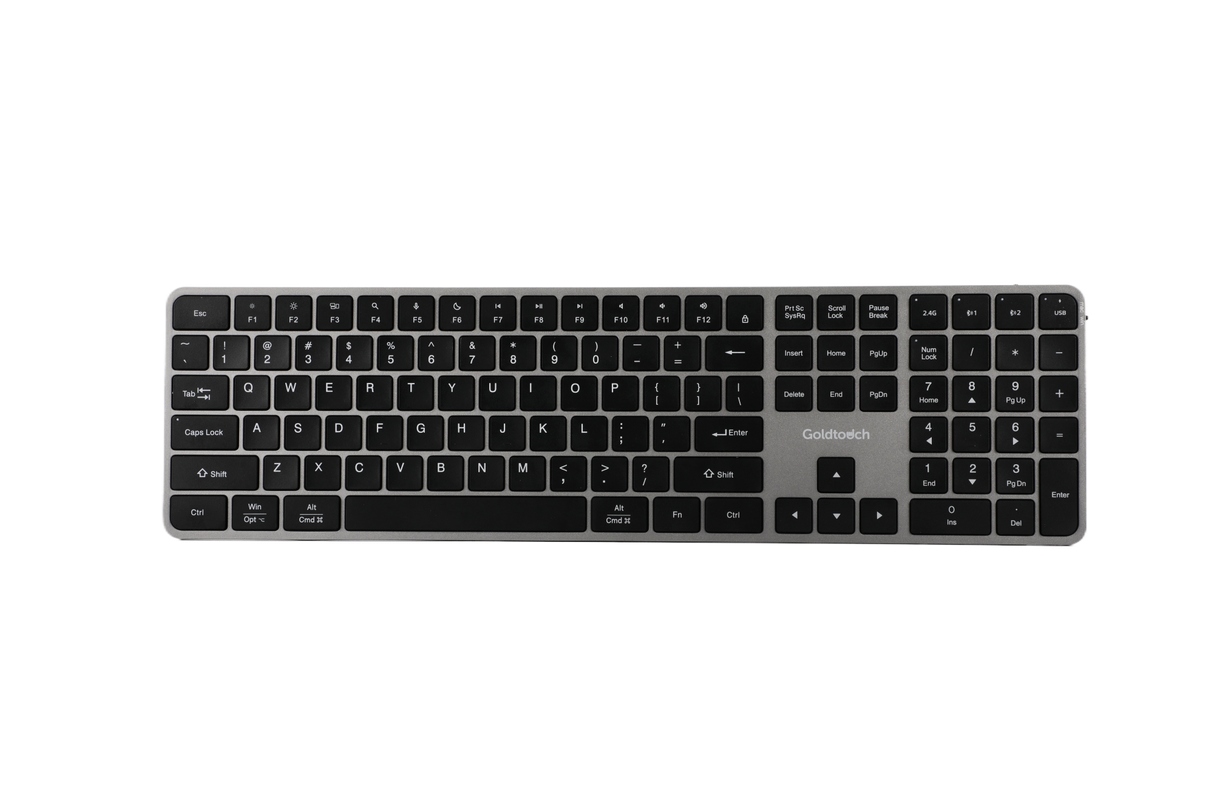 Trident Standard Keyboard | USB + 2.4 Ghz + 2 Bluetooth Channels