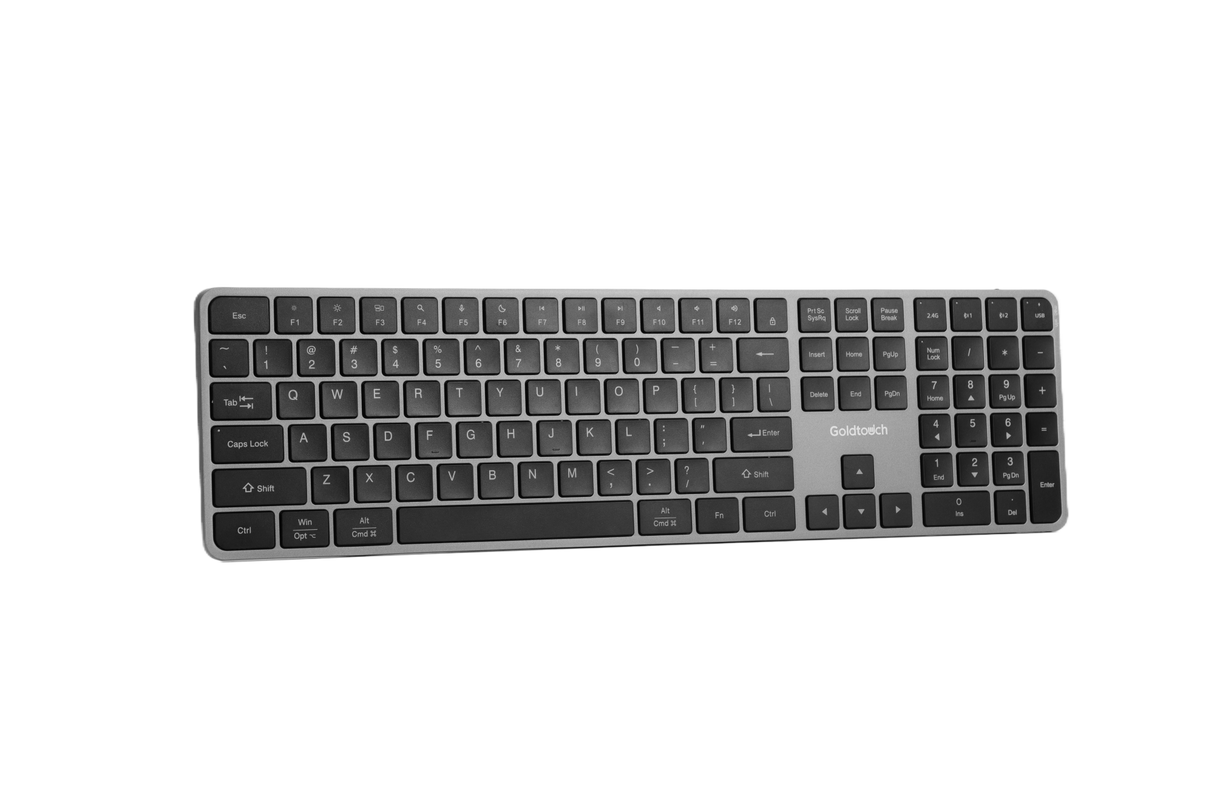 Trident Standard Keyboard | USB + 2.4 Ghz + 2 Bluetooth Channels