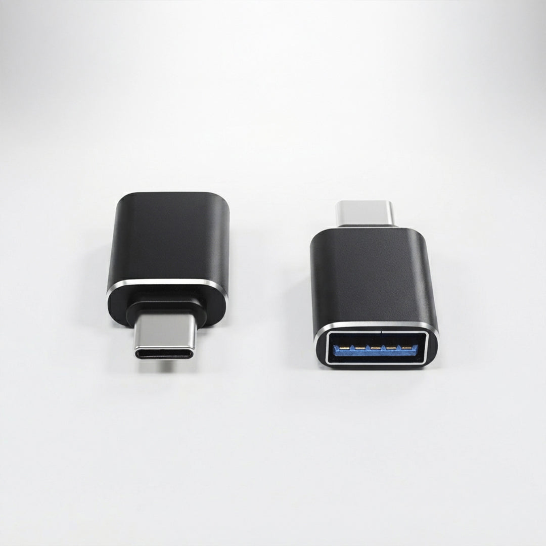 USB-A to USB-C Adapter, Type-A Female to Type-C Male Connects Devices