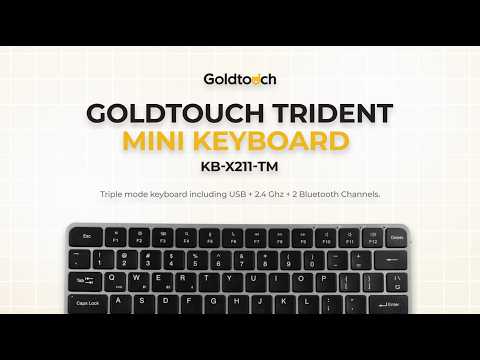 Trident Mini Keyboard | USB + 2.4 Ghz + 2 Bluetooth Channels