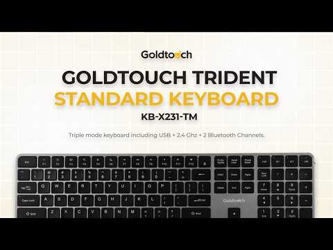 Trident Standard Keyboard | USB + 2.4 Ghz + 2 Bluetooth Channels