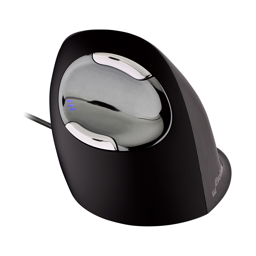 An image of a Evoluent D Wireless Mouse side view. 