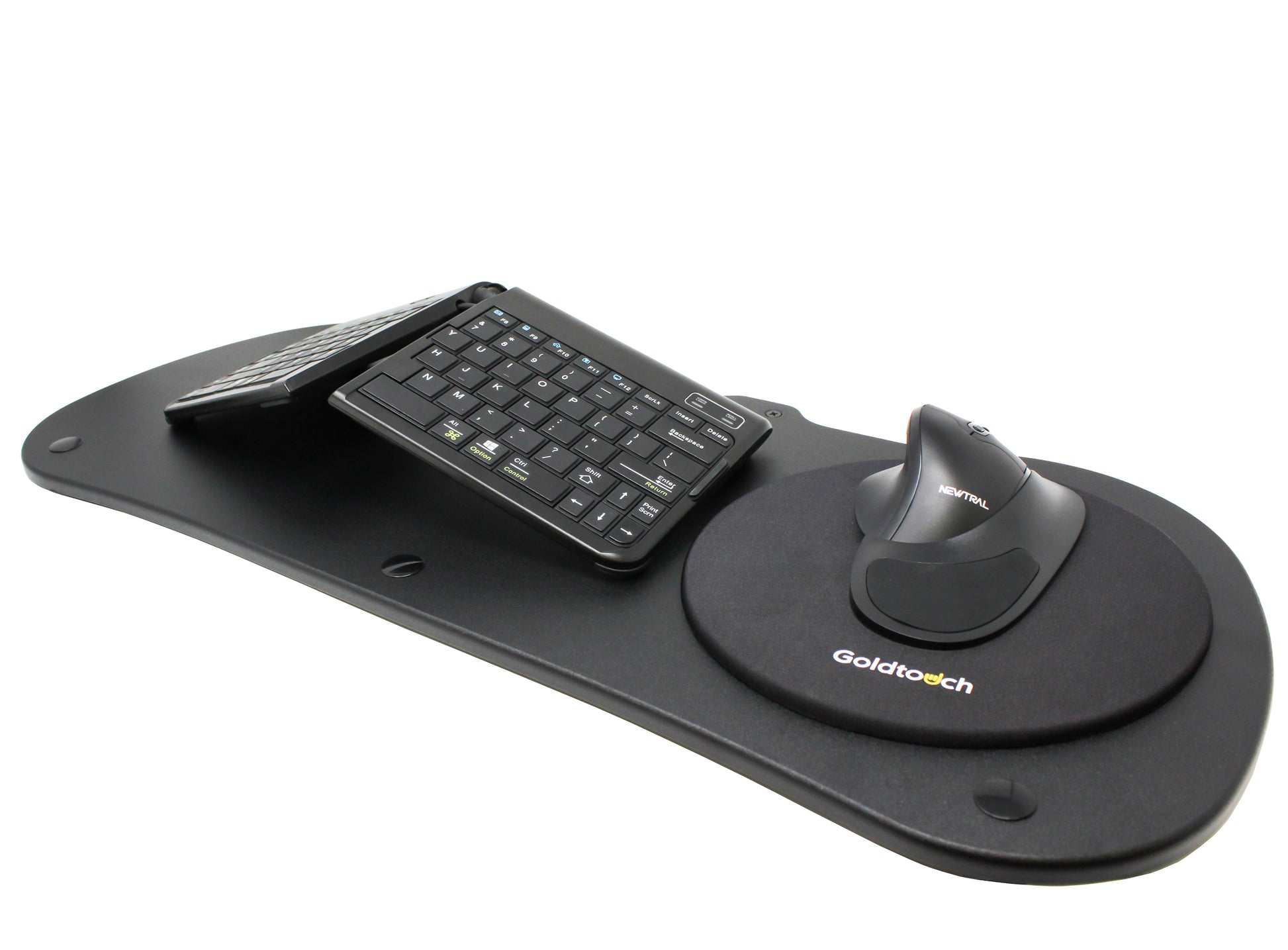Goldtouch Black Gel Pad Mouse Round Accessory - Filled EasyLift Desk