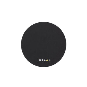 Goldtouch Black Gel Filled Round Mouse Pad - EasyLift Desk Accessory