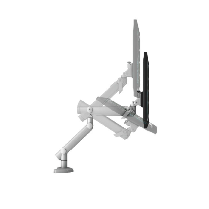 Goldtouch EGDF-302 Dynafly Grommet Adjustable Monitor Arm Offers A Ful
