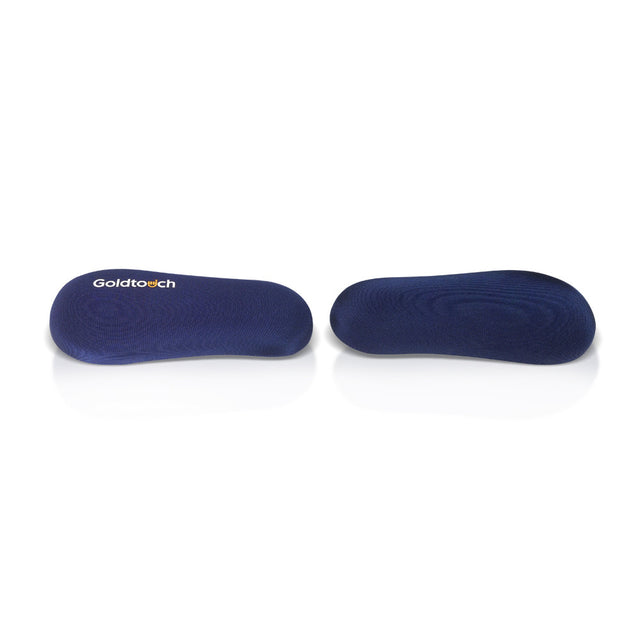 Goldtouch Wrist Rests in Royal Blue on a white background. 